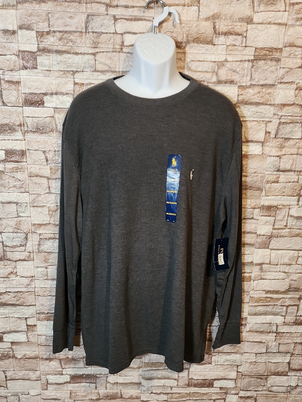 Polo  Ralph Lauren  Gray Long Sleeve Brand New